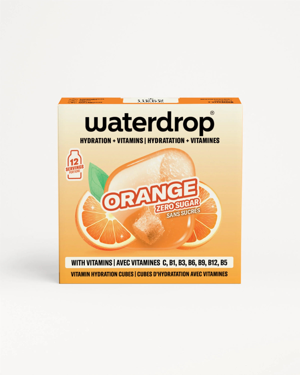 waterdrop® Orange Microdrink Hydration Cubes, 12 Servings