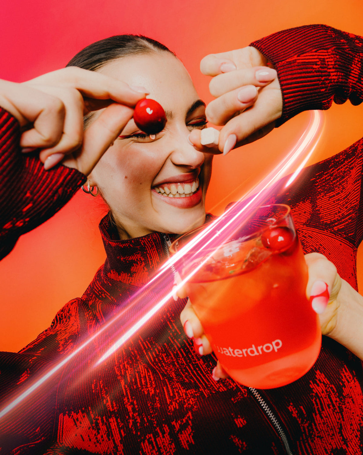 waterdrop® Cherry Boost Microenergy Hydration Cubes, 12 Servings