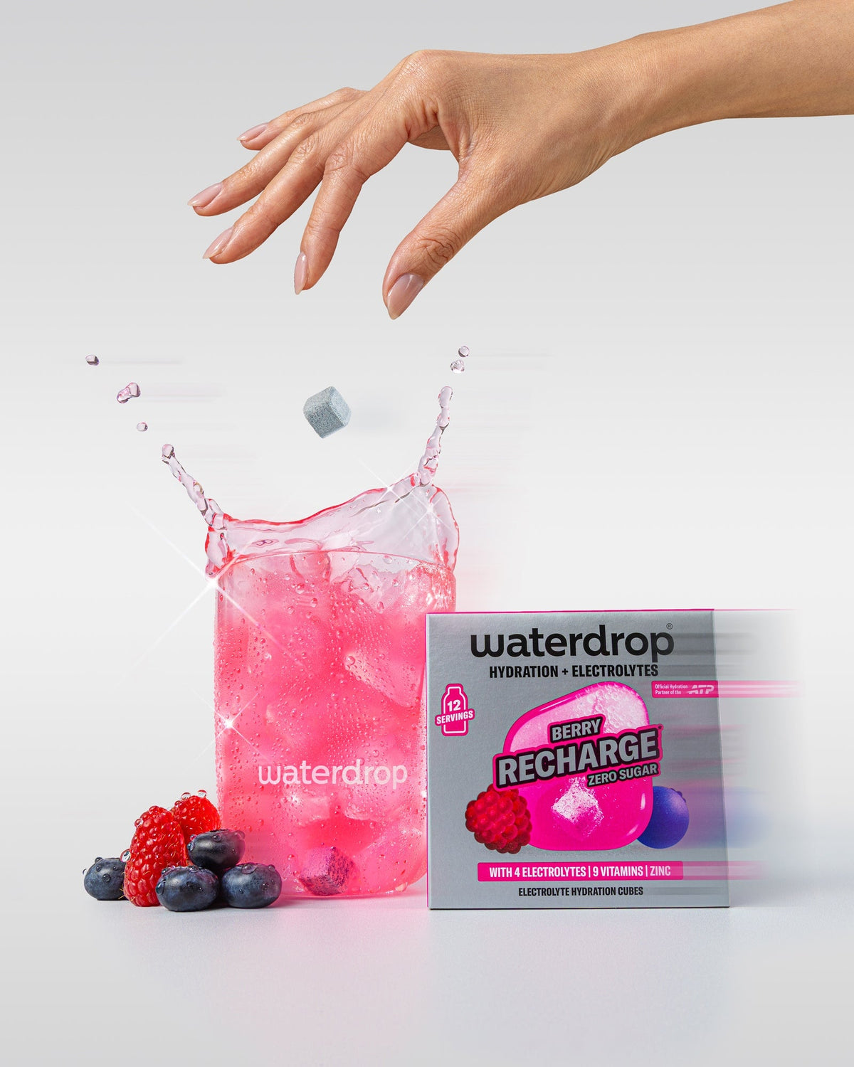 waterdrop® Berry Microlyte Hydration Cubes, 12 Servings