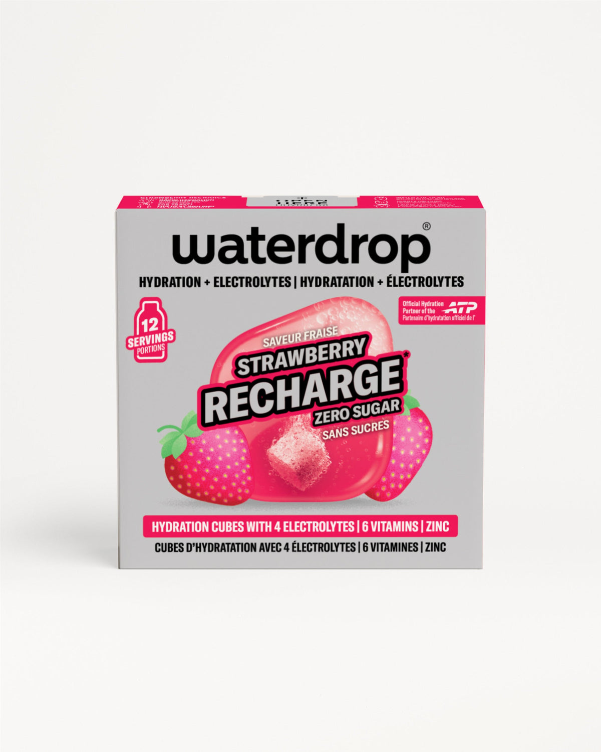 waterdrop® Strawberry Microlyte Hydration Cubes, 12 Servings