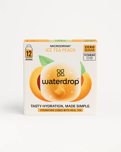 waterdrop® Ice Tea Peach Microdrink Hydration Cubes, 12 Servings