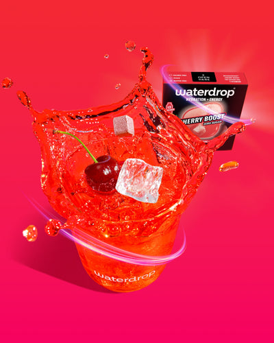 waterdrop® Cherry Boost Microenergy Hydration Cubes, 12 Servings