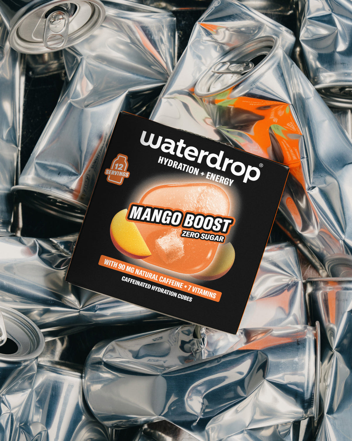 waterdrop® Mango Boost Microenergy Hydration Cubes, 12 Servings