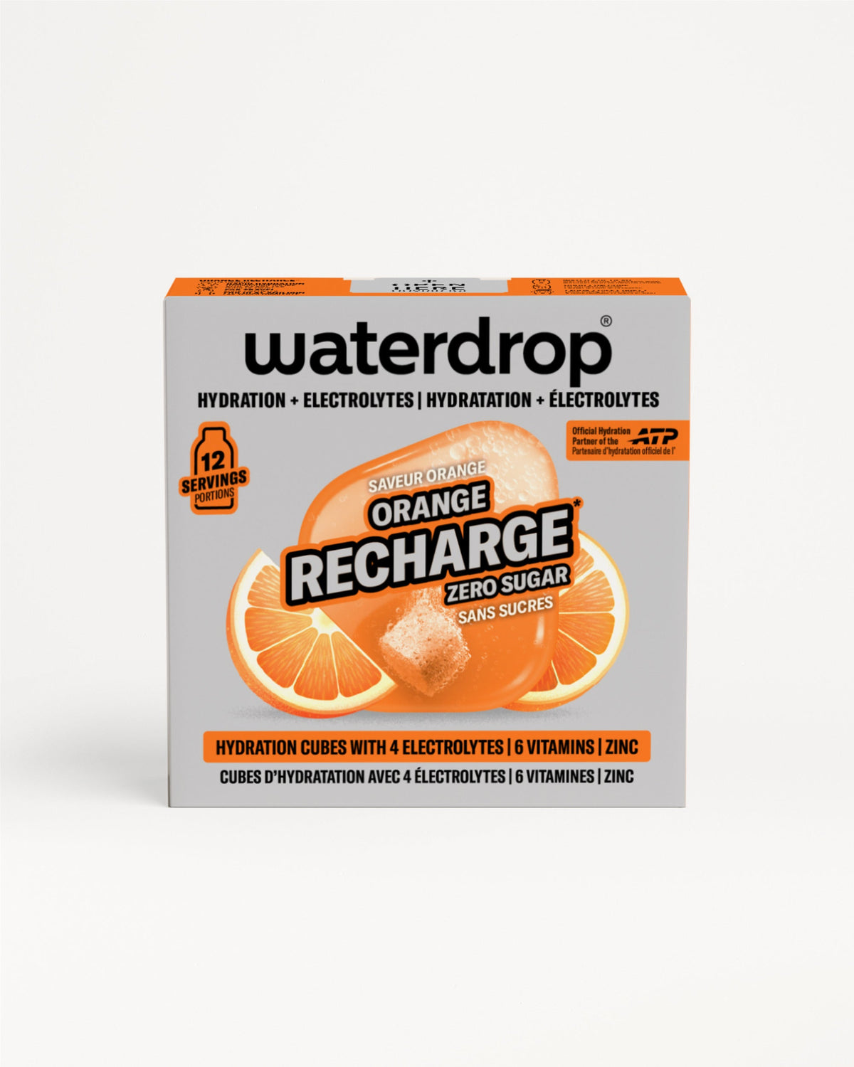 waterdrop® Orange Recharge Microlyte Hydration Cubes, 12 Servings